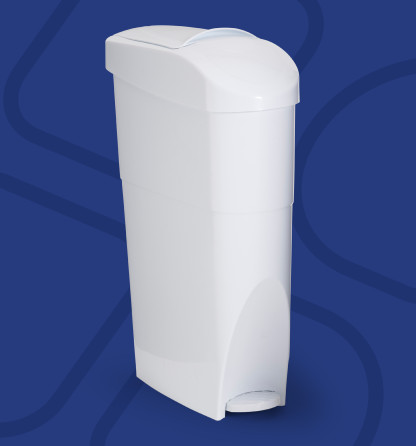 FSH-PED-001- PEDAL SANITARY DISPOSAL BIN - WHITE